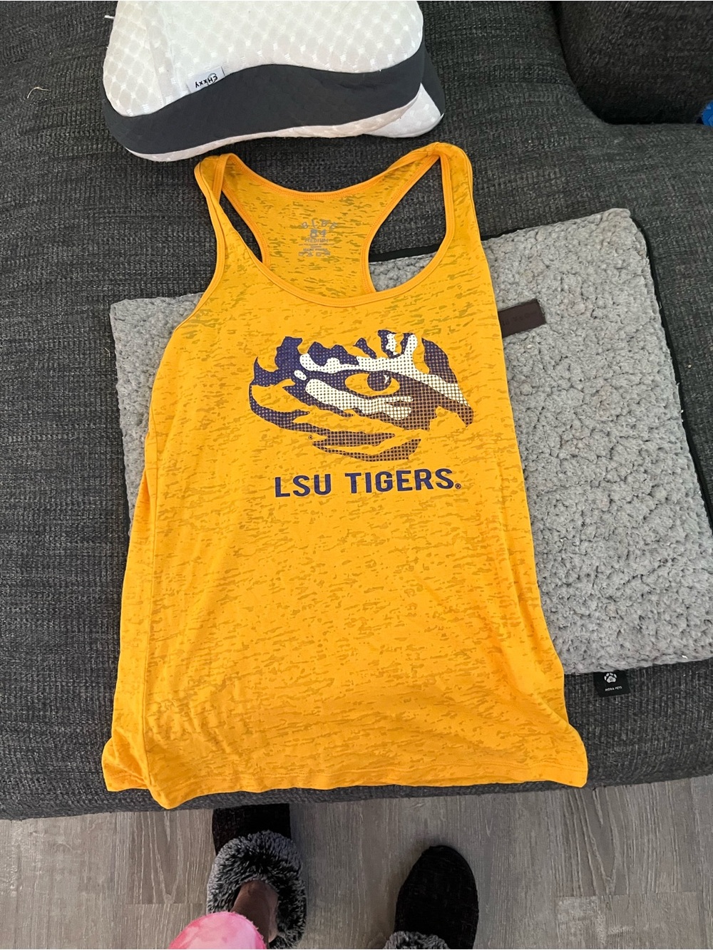 Blue 84 Kids LSU Tigers Gold Racerback Tank